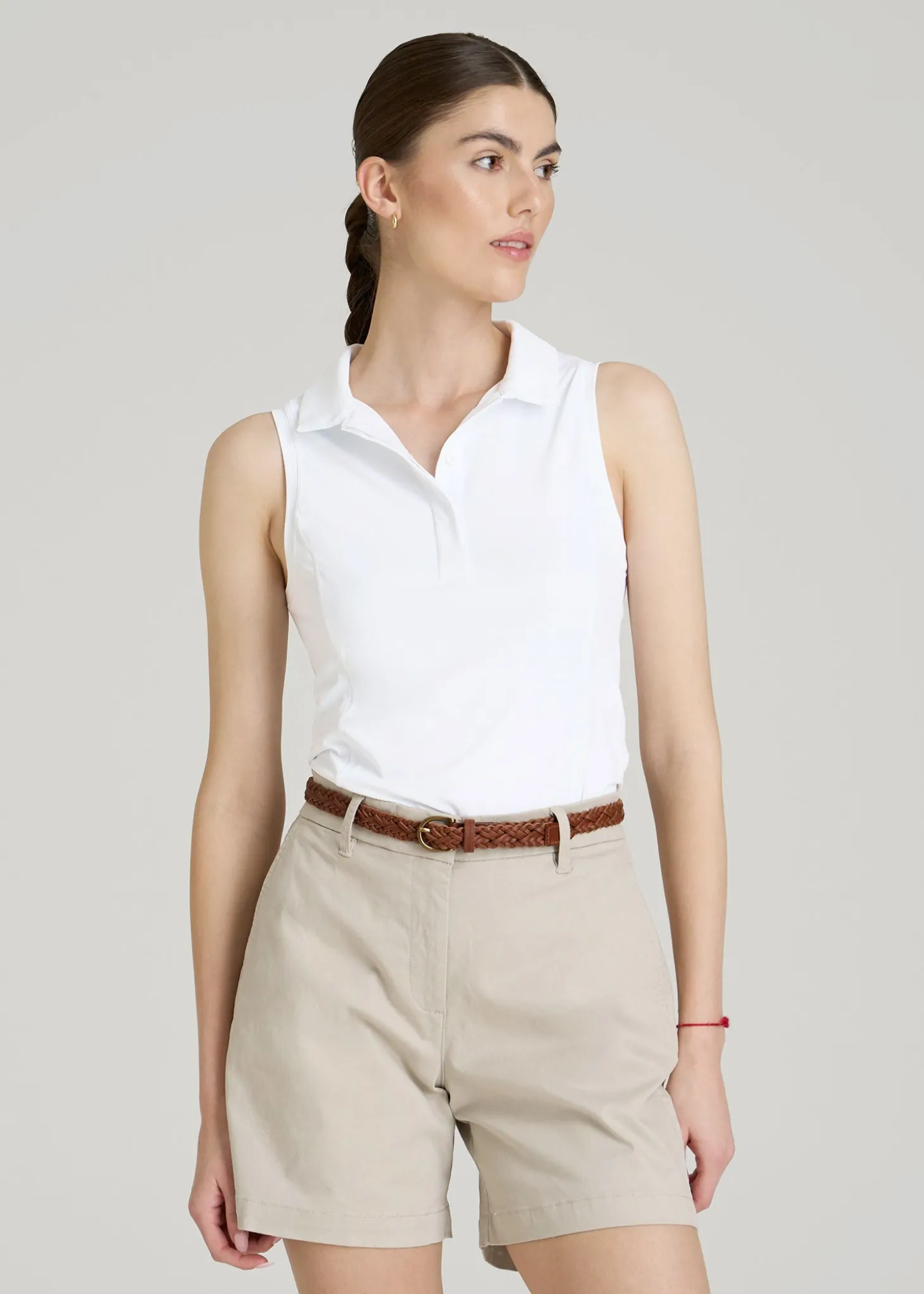 Active Sleeveless Polo Shirt for Tall Women