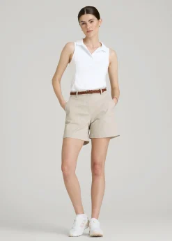 Active Sleeveless Polo Shirt for Tall Women