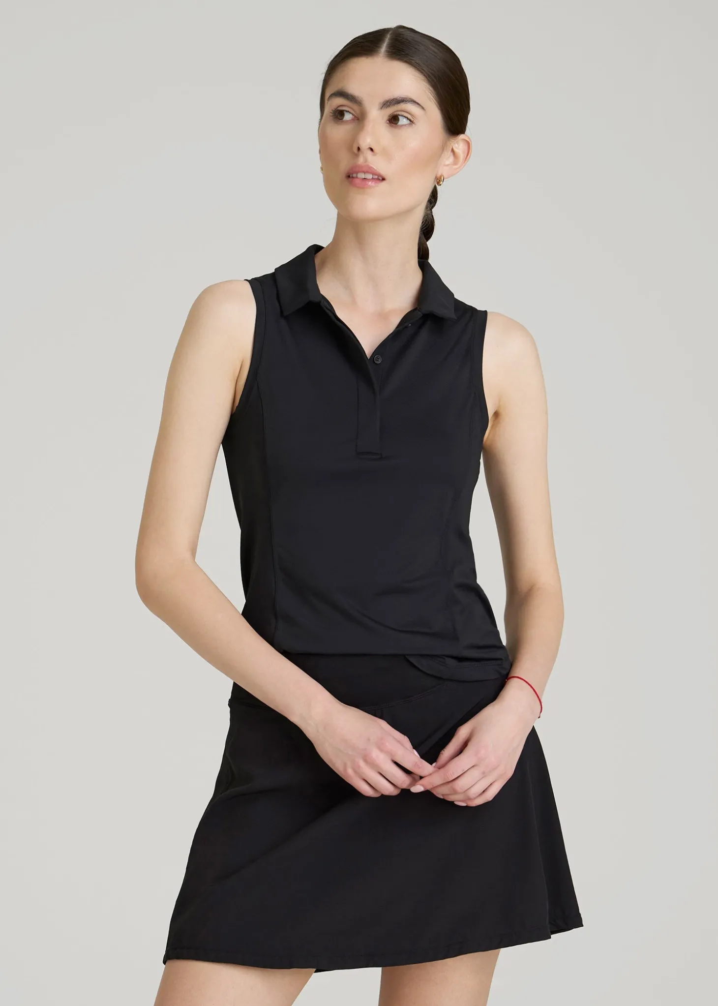 Active Sleeveless Polo Shirt for Tall Women