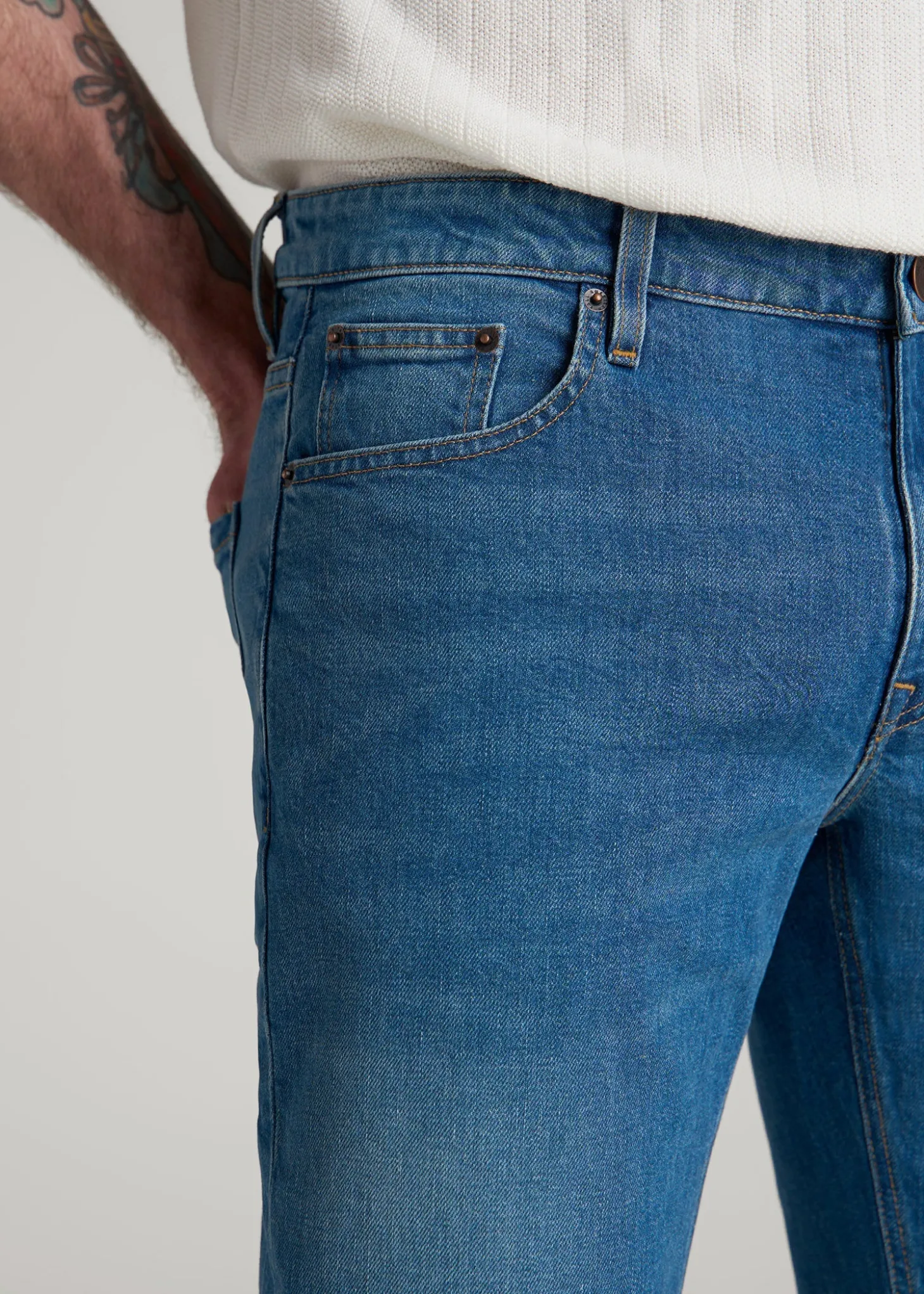 Americana Collection Carman Tapered Fit Jeans For Tall Men