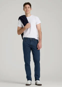 A.T. Basics Men's Carman Tapered fit Jeans for Tall Men
