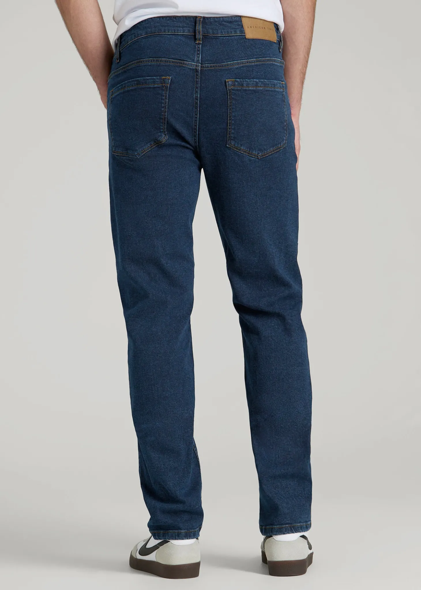 A.T. Basics Men's Carman Tapered fit Jeans for Tall Men