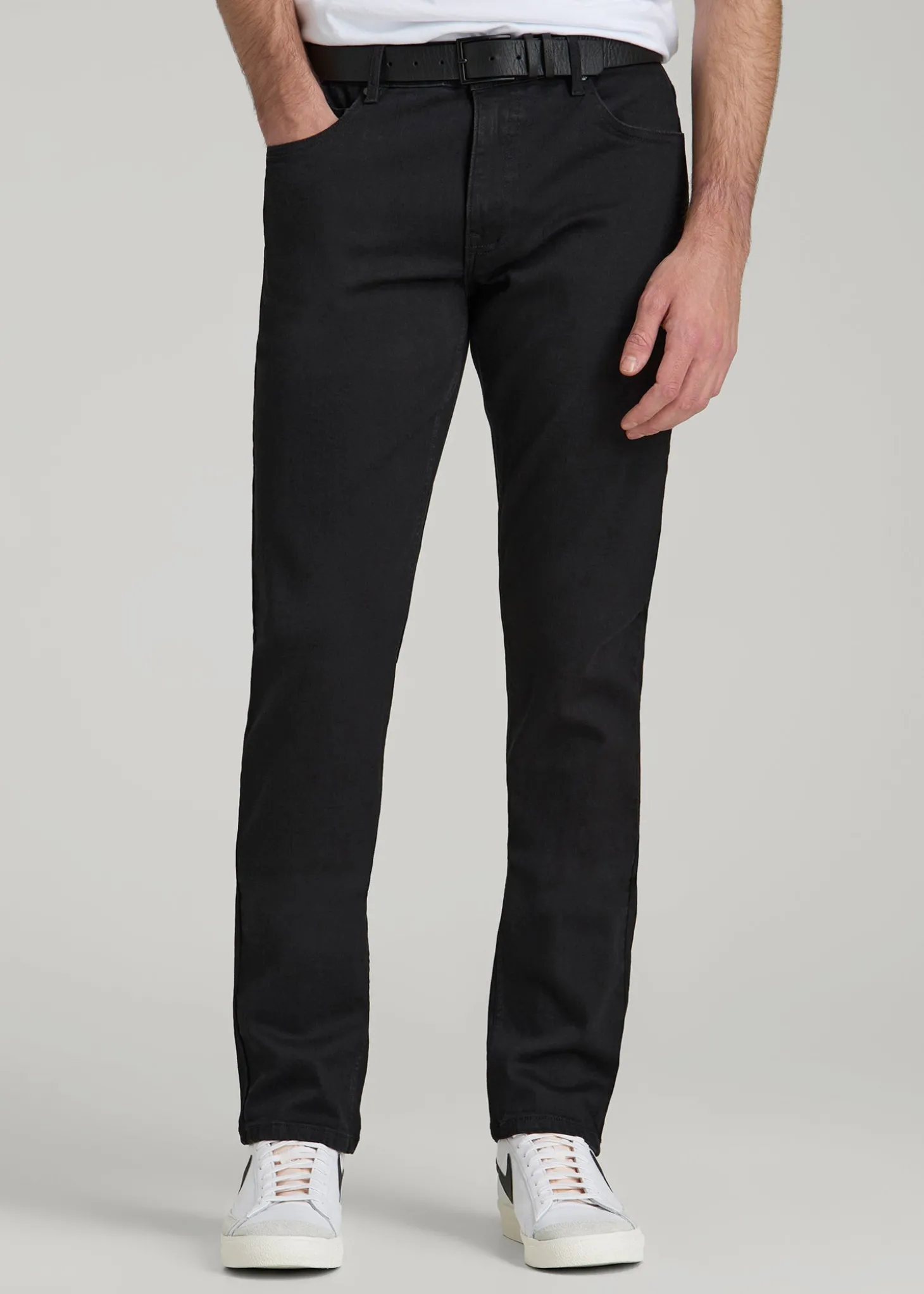 A.T. Basics Men's Carman Tapered fit Jeans for Tall Men