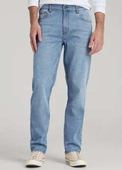 A.T. Basics Men's J1 Straight Fit Jeans for Tall Men