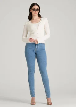 Boucle Knit Cardigan for Tall Women