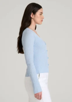 Boucle Knit Cardigan for Tall Women