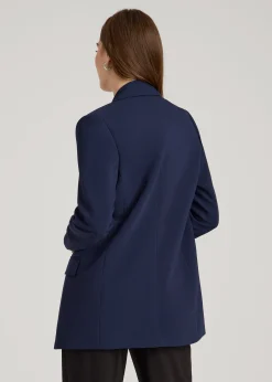 Boyfriend Fit Single-Button Blazer for Tall Women