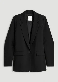 Boyfriend Fit Single-Button Blazer for Tall Women