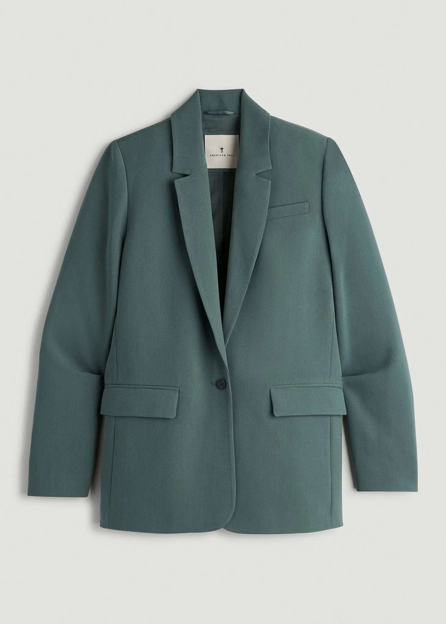 Boyfriend Fit Single-Button Blazer for Tall Women