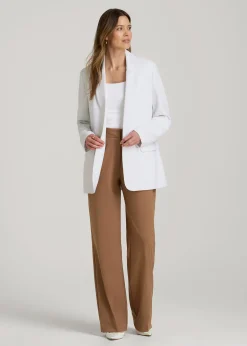Boyfriend Fit Single-Button Blazer for Tall Women