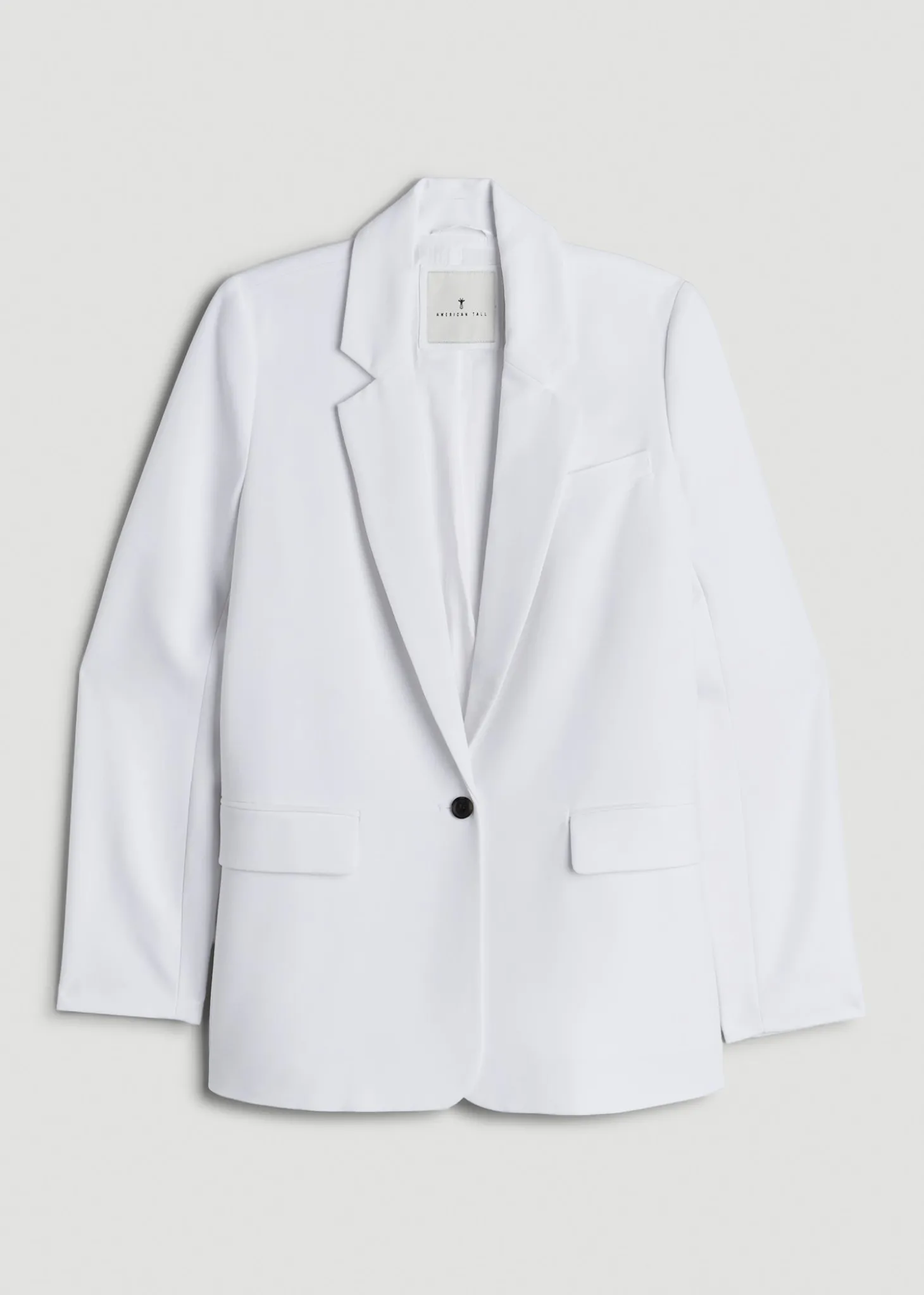 Boyfriend Fit Single-Button Blazer for Tall Women