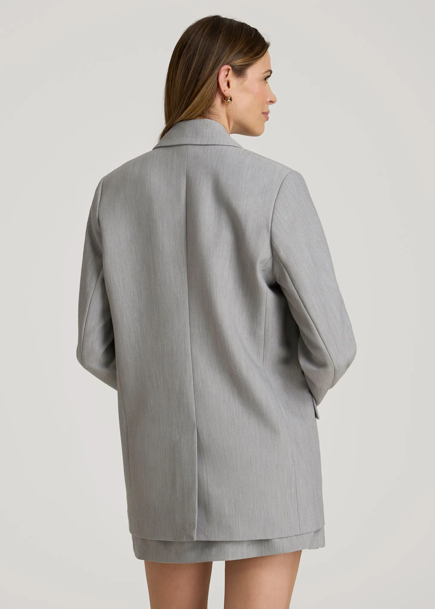 Boyfriend Fit Single-Button Blazer for Tall Women