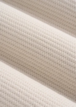 Braided Knit Sweater Polo for Tall Men
