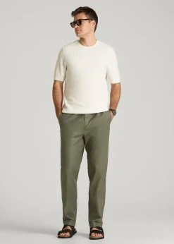 Braided Knit T-Shirt for Tall Men