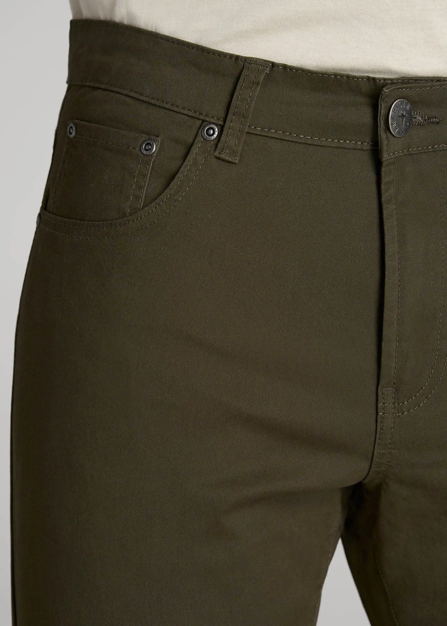 Carman TAPERED Fit Five Pocket Pants for Tall Men
