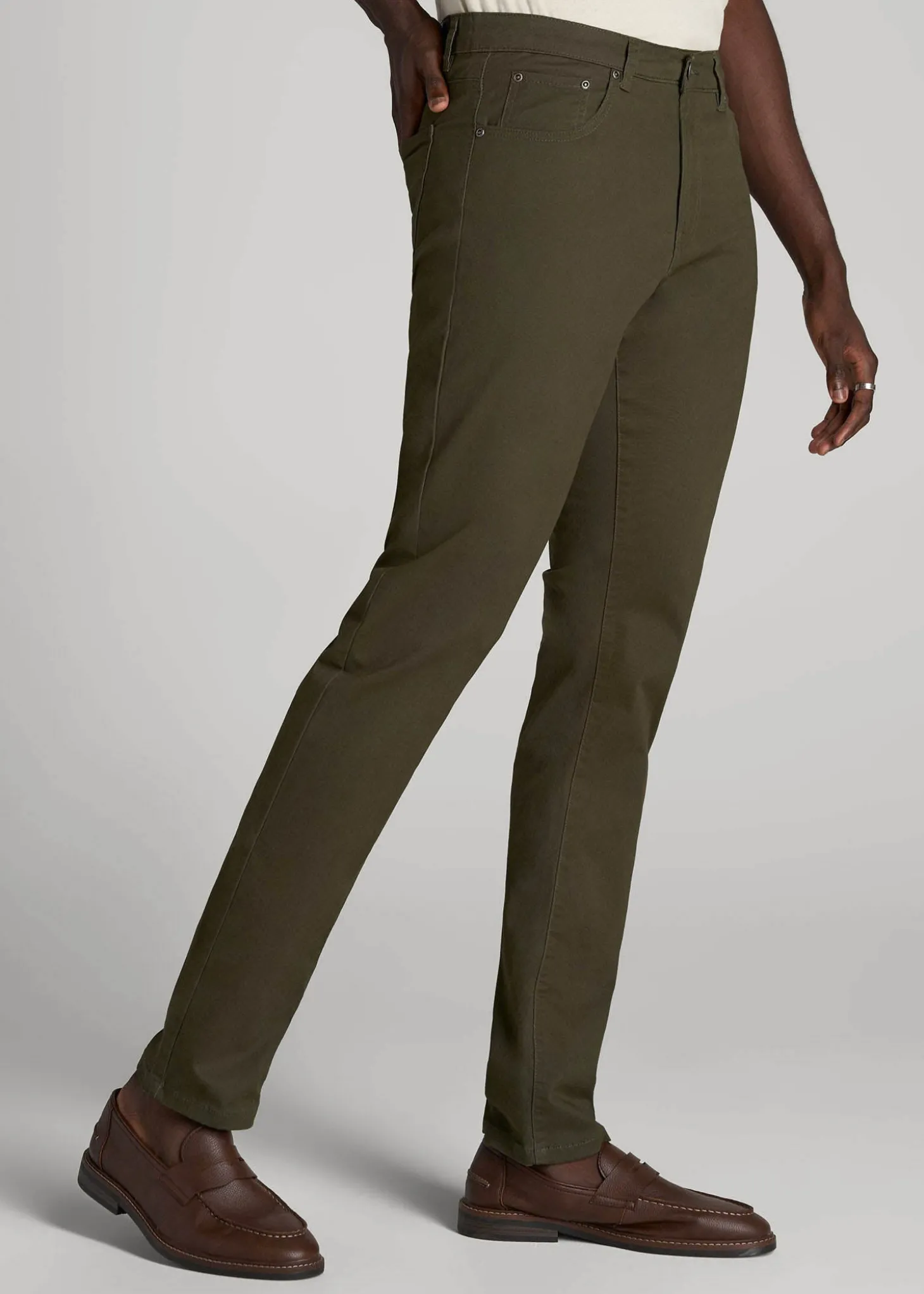 Carman TAPERED Fit Five Pocket Pants for Tall Men