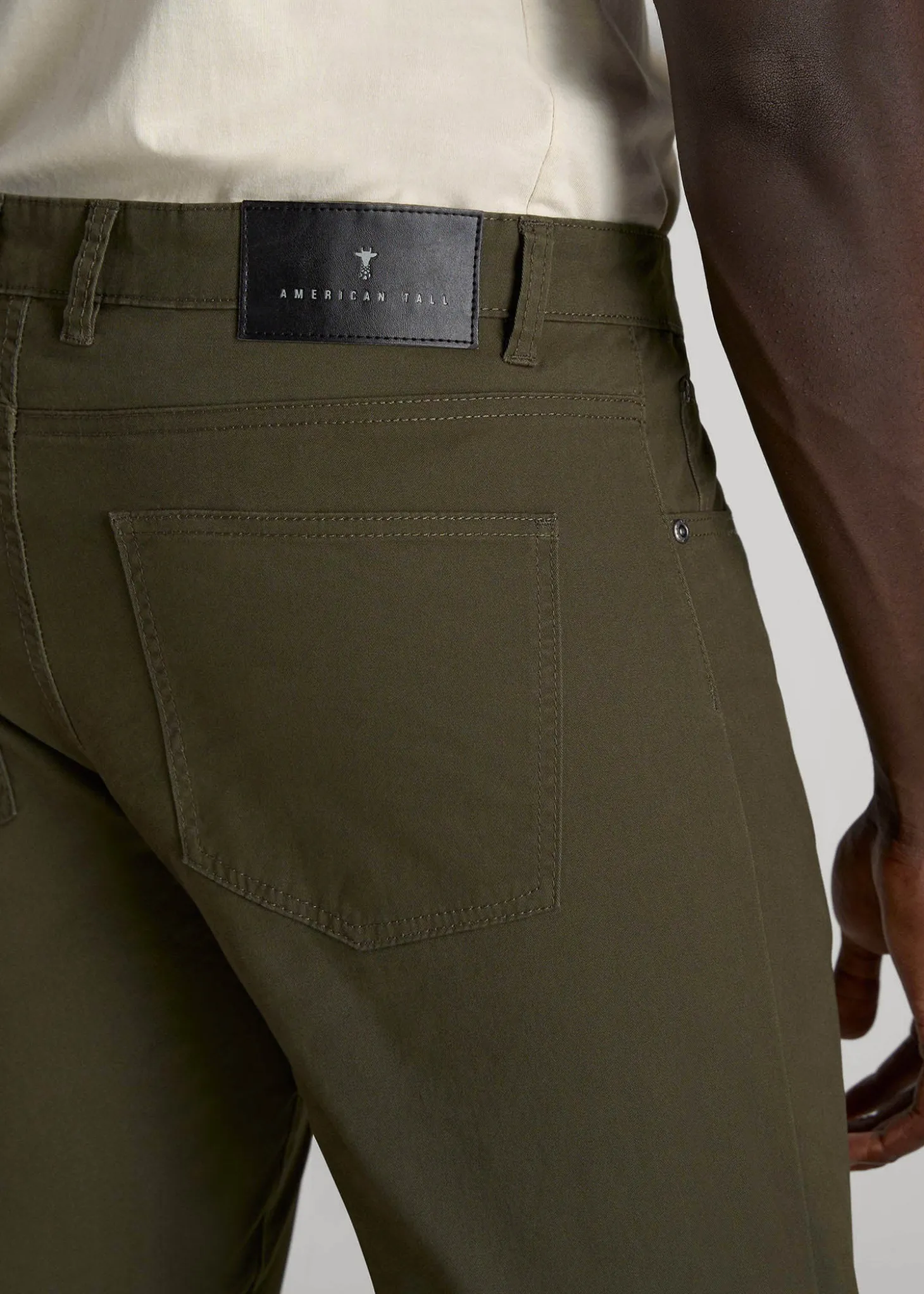 Carman TAPERED Fit Five Pocket Pants for Tall Men