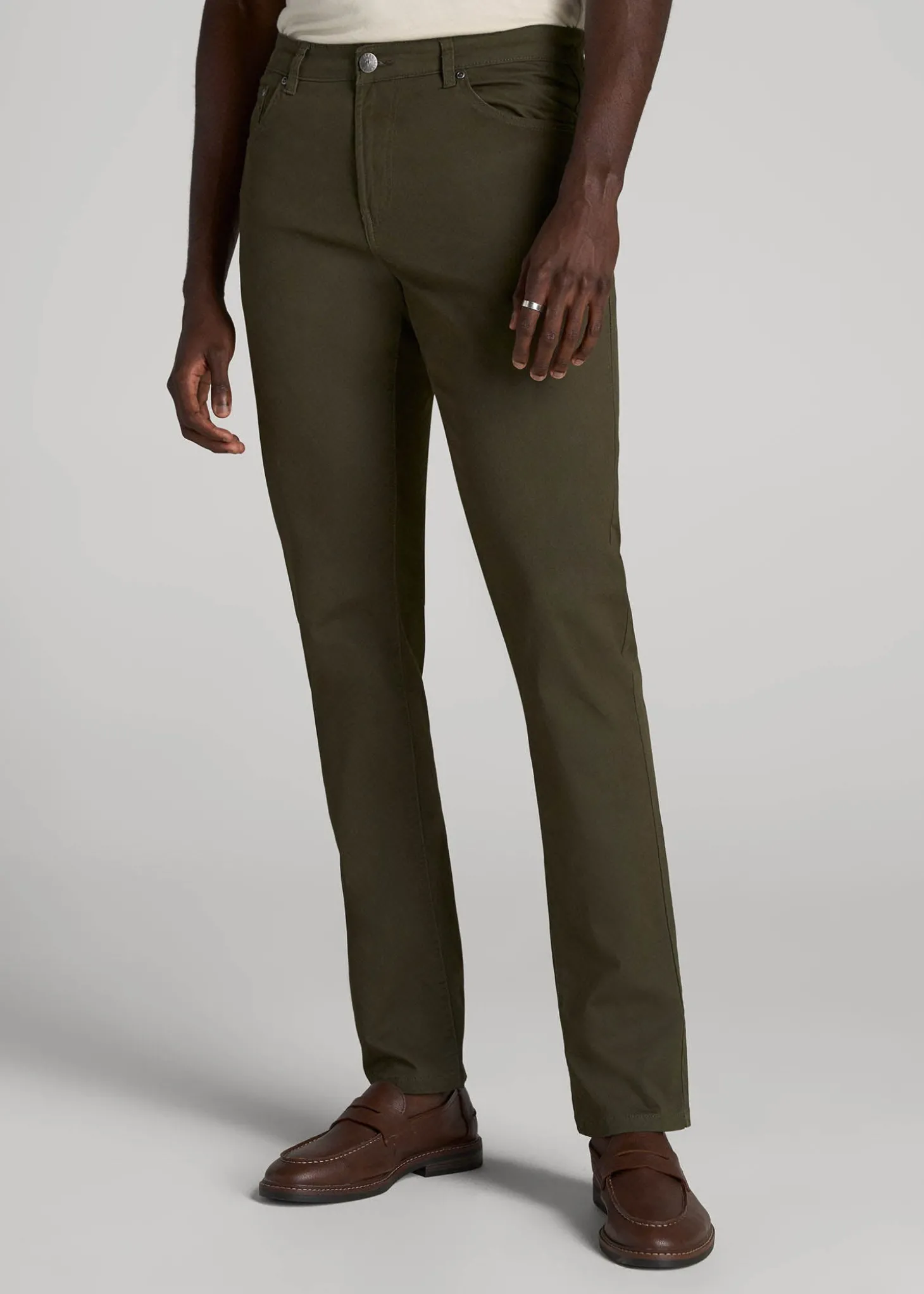 Carman TAPERED Fit Five Pocket Pants for Tall Men