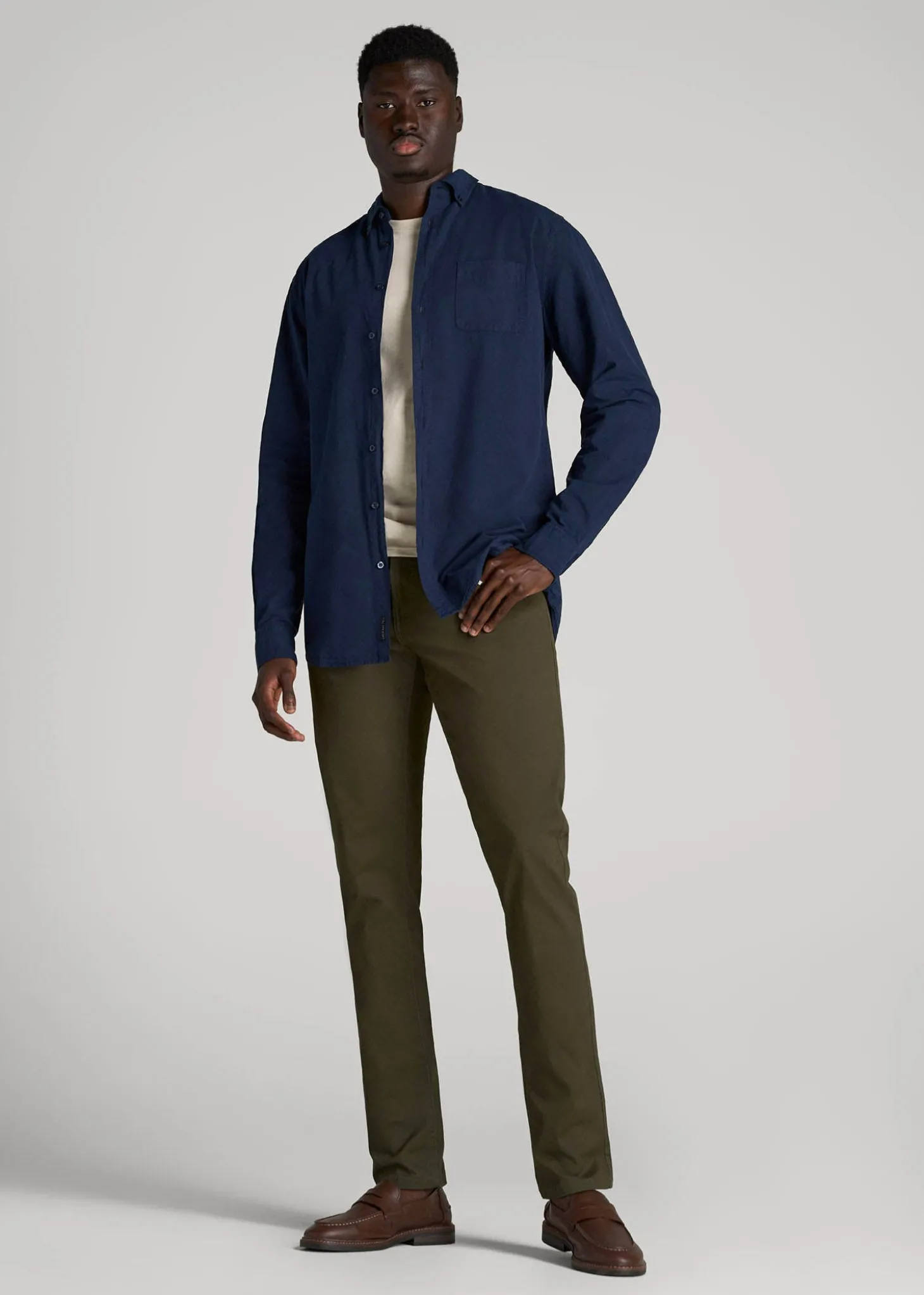 Carman TAPERED Fit Five Pocket Pants for Tall Men