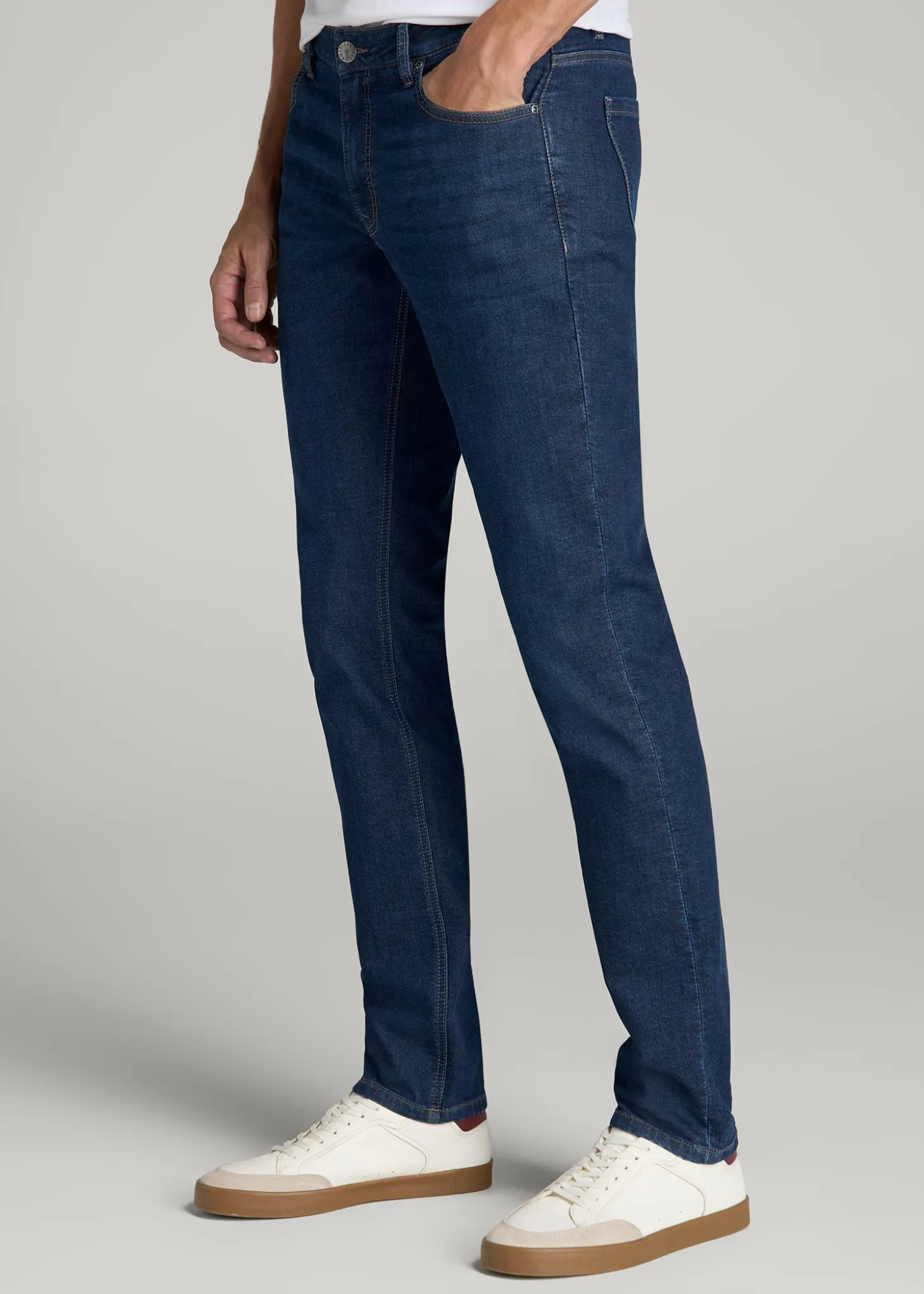 Carman TAPERED Fleeced Jeans for Tall Men