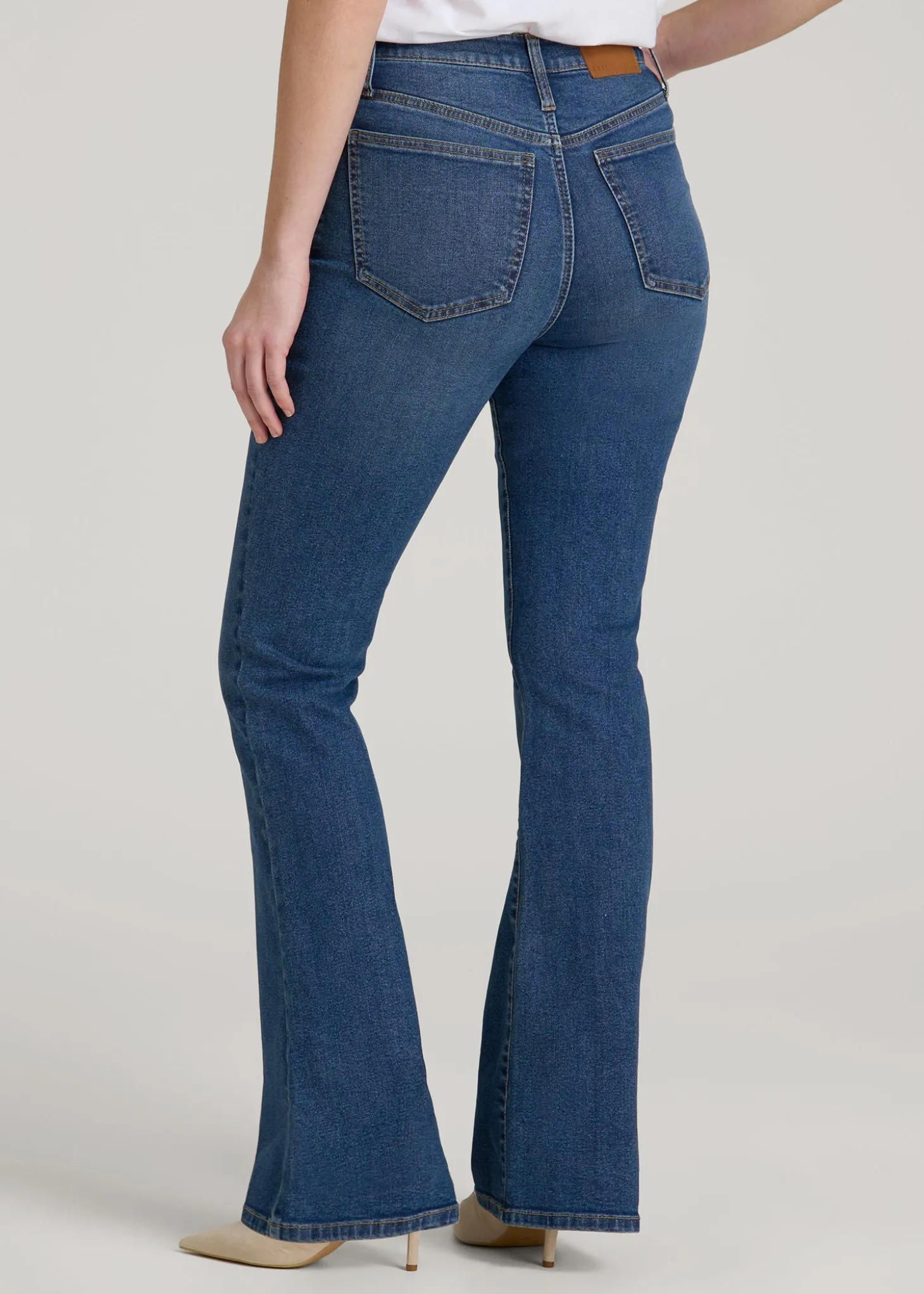 Chloe High Rise Flare Jeans for Tall Women