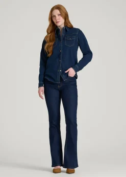 Chloe High Rise Flare Jeans for Tall Women