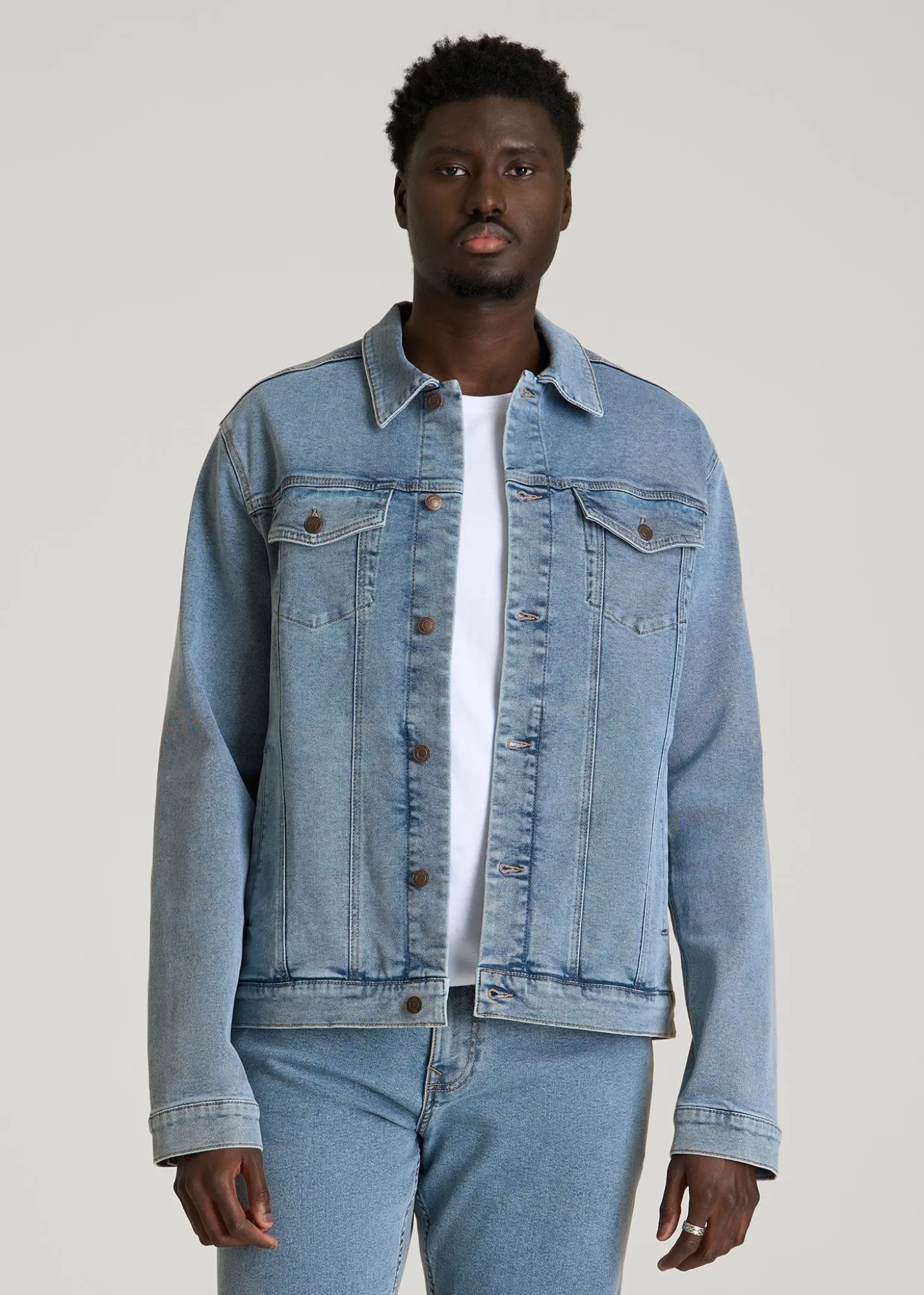 Classic Denim Jacket for Tall Men
