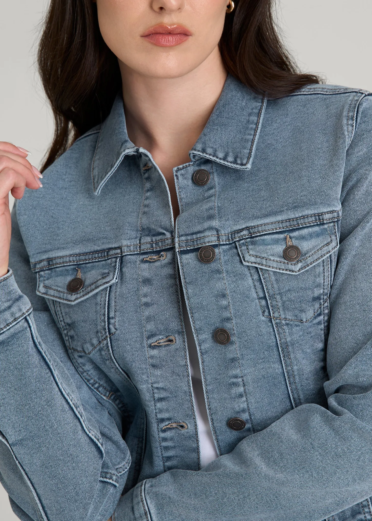 Classic Denim Jacket for Tall Women