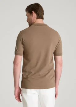 Classic Polo with Embroidered Logo for Tall Men