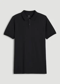 Classic Polo with Embroidered Logo for Tall Men