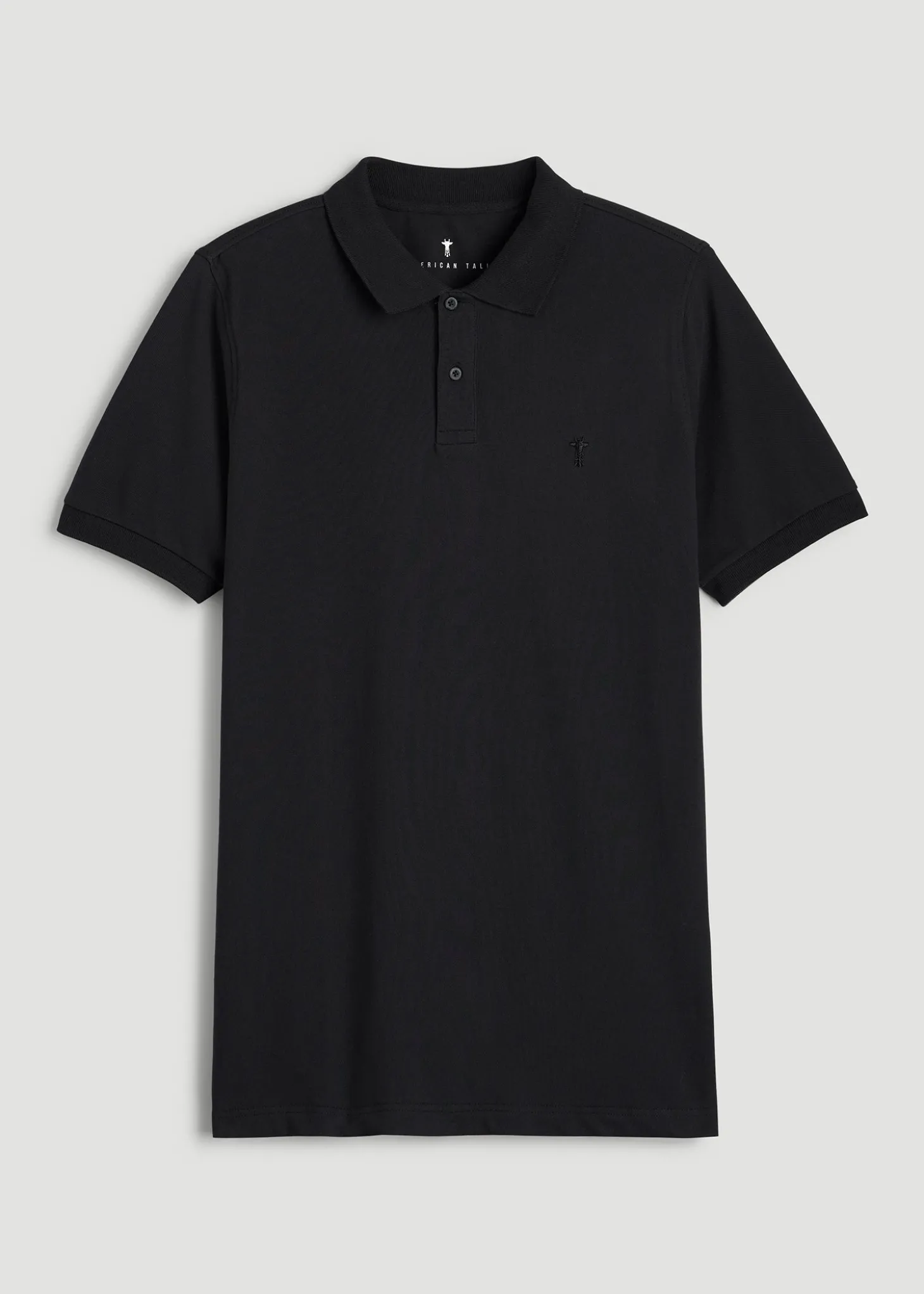 Classic Polo with Embroidered Logo for Tall Men