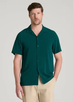 Coastal Perforated Button shirt for Tall Men