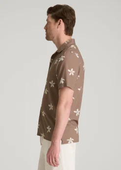 Coastal Perforated Button shirt for Tall Men