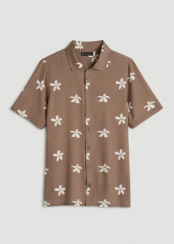 Coastal Perforated Button shirt for Tall Men