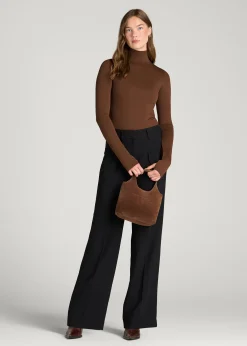 Contour Jersey Long Sleeve Turtleneck Bodysuit for Tall Women