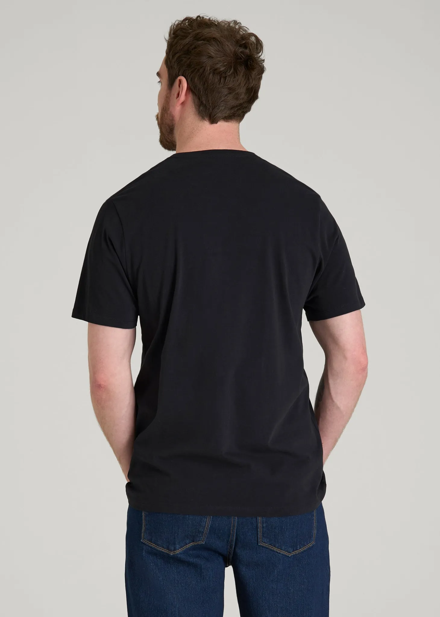 Core Cotton Crewneck Tee for Tall Men