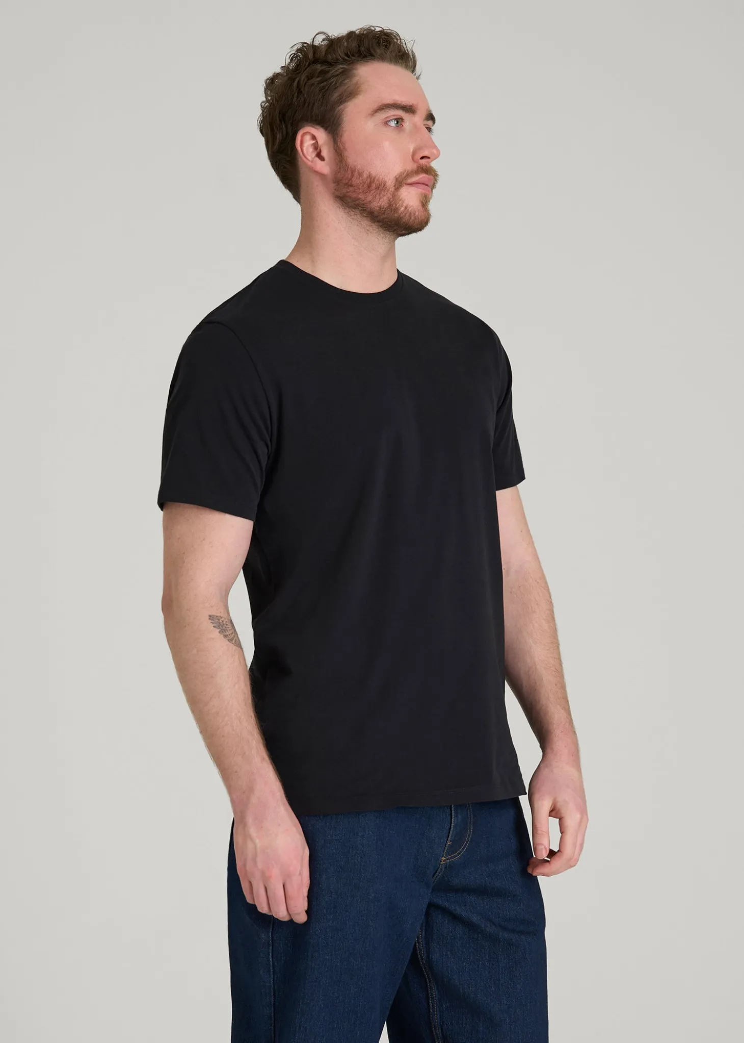 Core Cotton Crewneck Tee for Tall Men