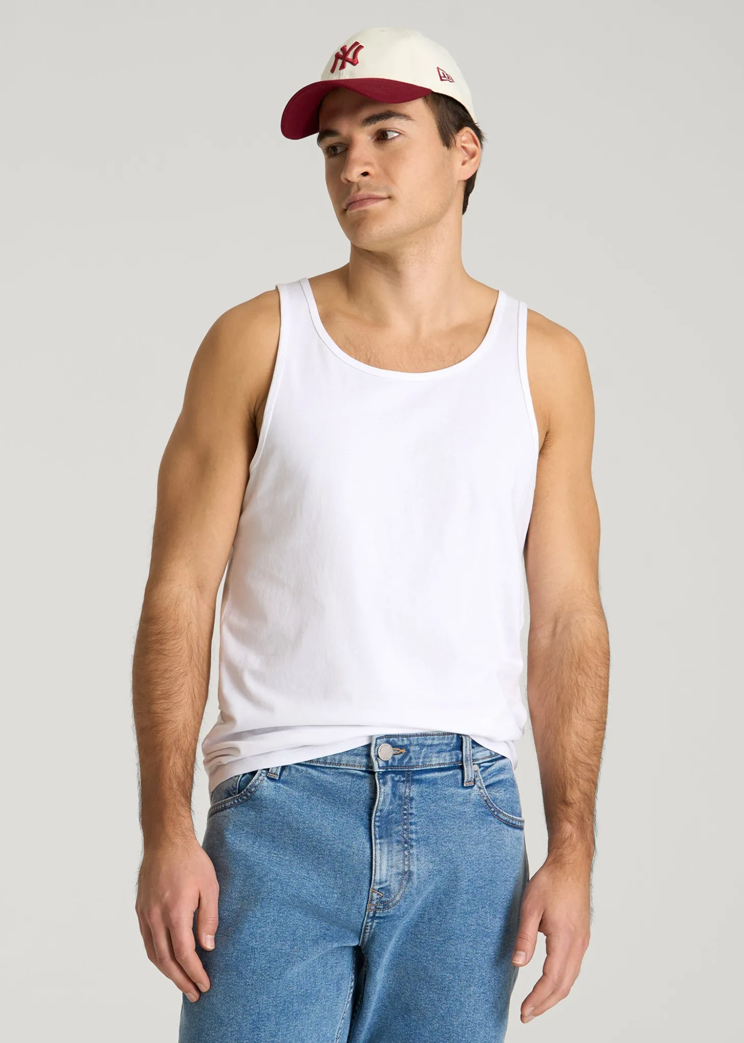 Core Cotton Tank for Tall Men
