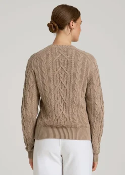 Cotton Crewneck Sweater for Tall Women
