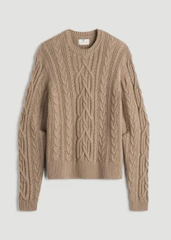 Cotton Crewneck Sweater for Tall Women