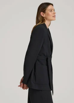 Crepe Wrap Blazer for Tall Women