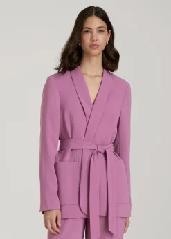 Crepe Wrap Blazer for Tall Women