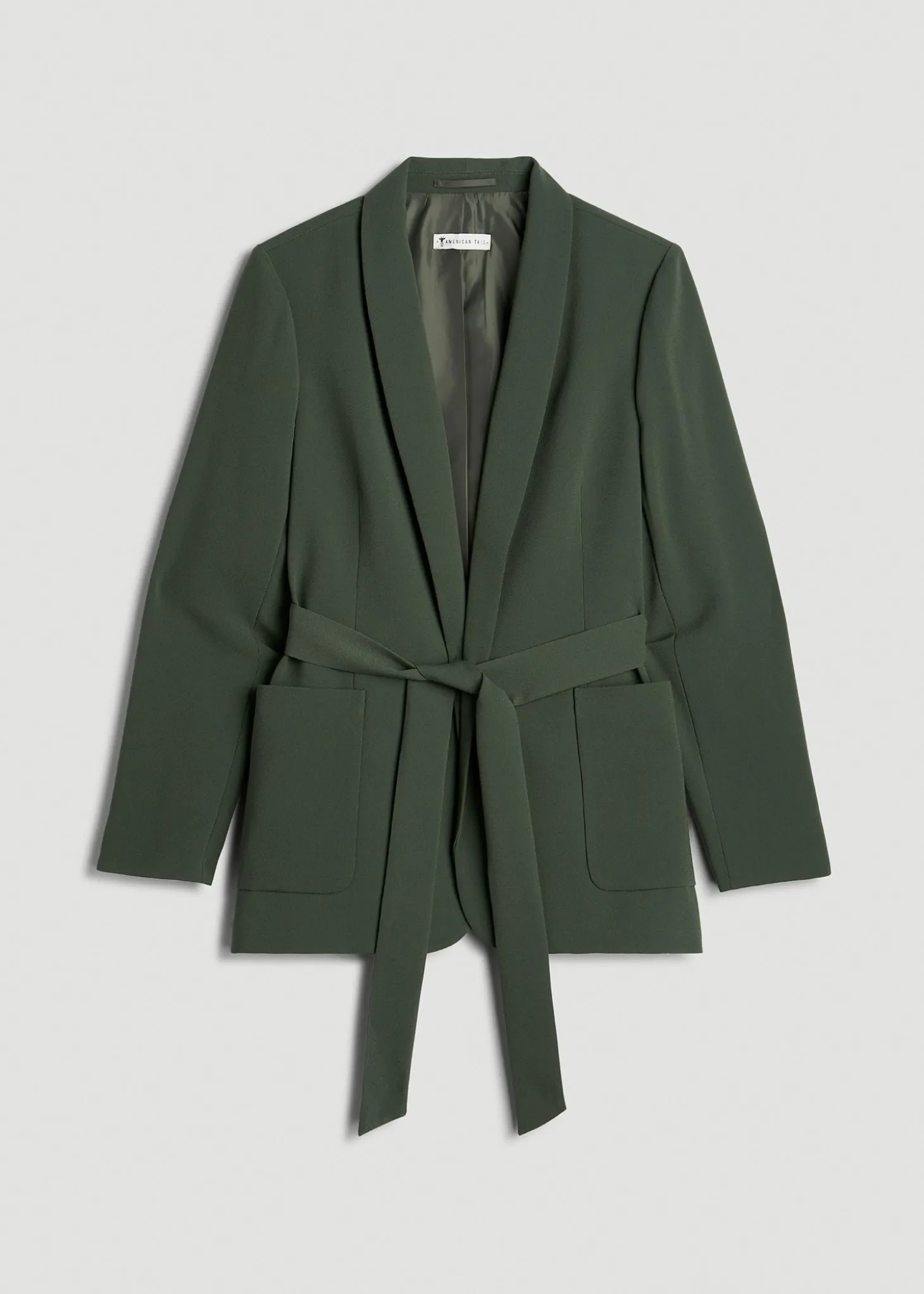 Crepe Wrap Blazer for Tall Women