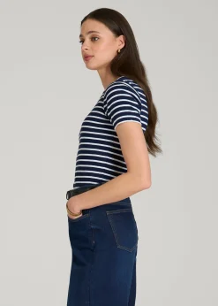 Cropped Knit Tee for Tall Women