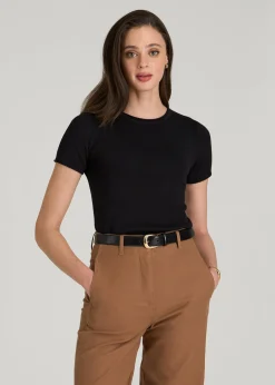 Cropped Knit Tee for Tall Women
