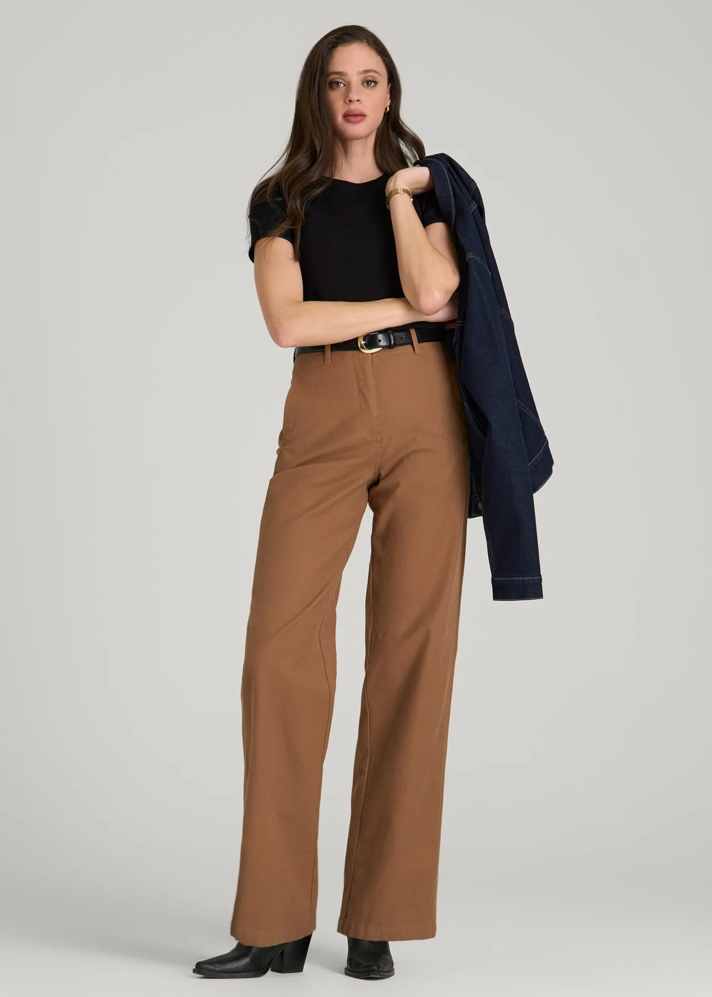 Cropped Knit Tee for Tall Women