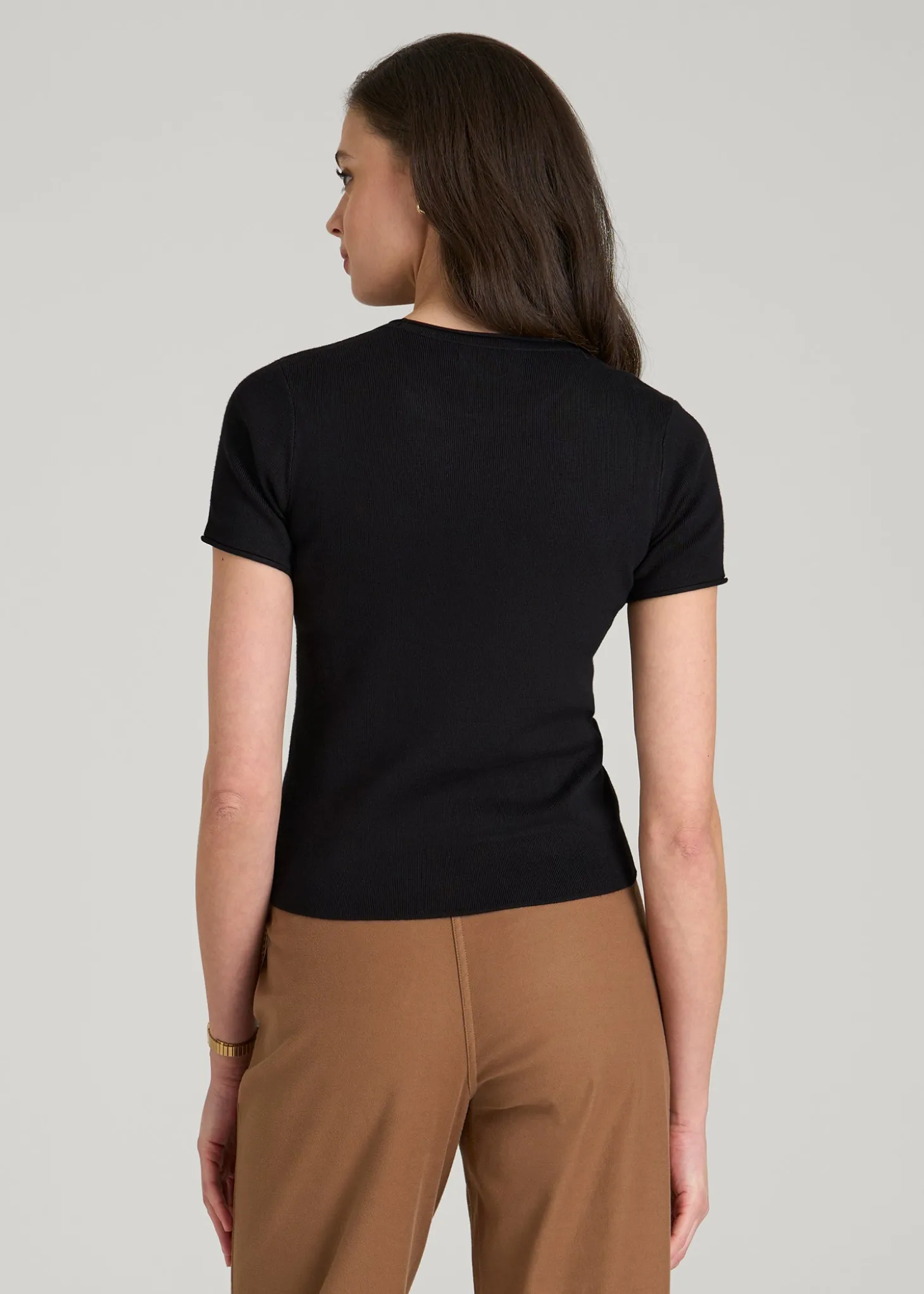 Cropped Knit Tee for Tall Women