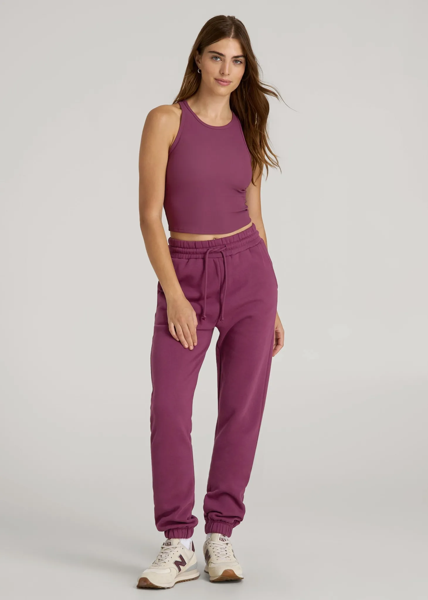 Cropped Ribbed Tank Top for Tall Women