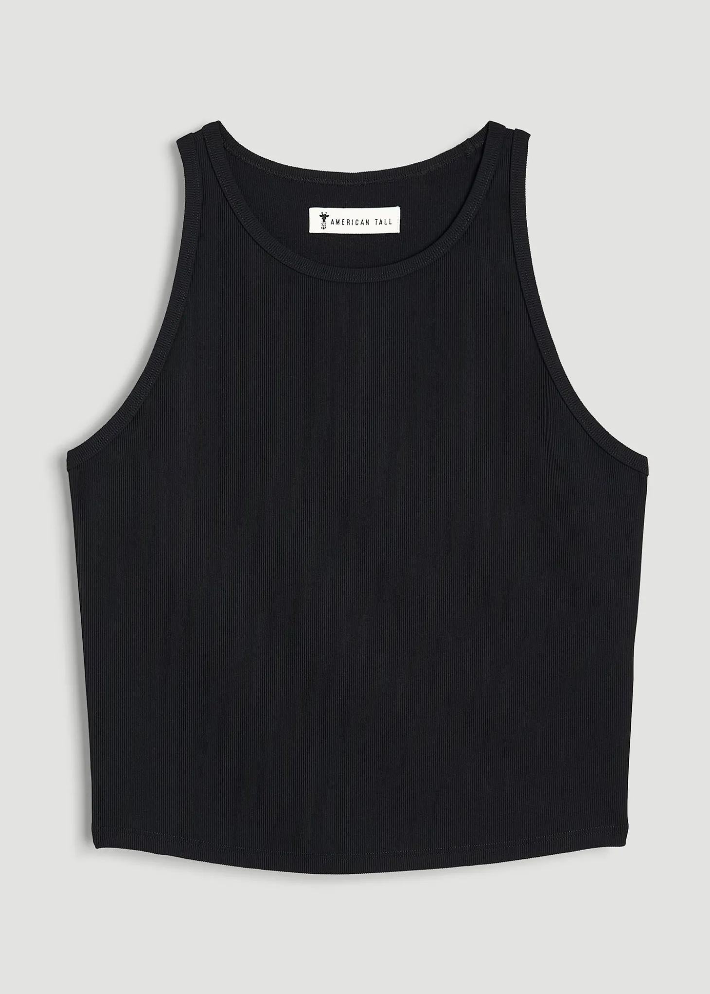 Cropped Ribbed Tank Top for Tall Women