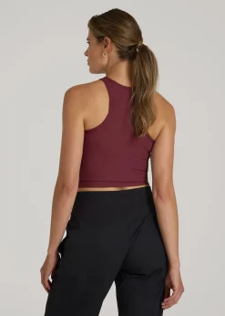 Cropped Ribbed Tank Top for Tall Women